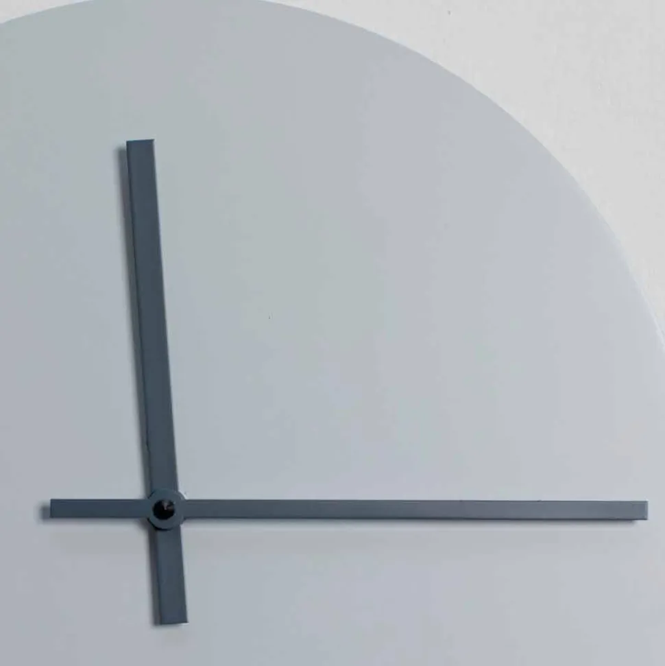 Orologio da Muro Rotondo di Design Moderno Grigio e Blu Made in Italy - Umbriel