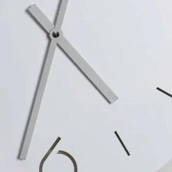 Orologio da Parete Bianco di Design Classico in Legno Rotondo - Settimio