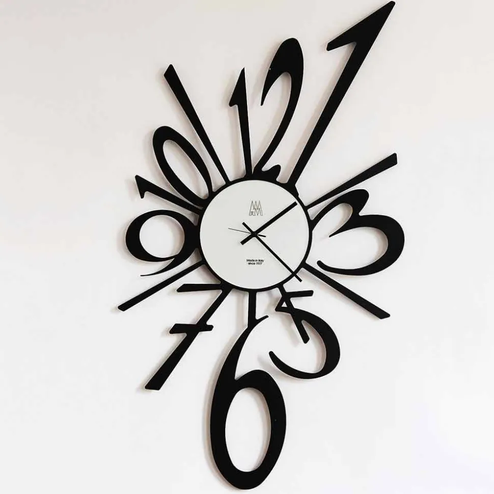 Orologio da Parete di Design in Ferro Nero o Alluminio Made in Italy – Oceano