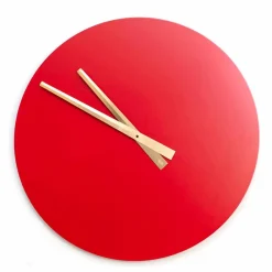 Orologio da Parete Grande Colorato Design Moderno in Legno Rotondo - Dione