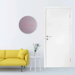 Orologio da Parete Grande Colorato Design Moderno in Legno Rotondo - Dione