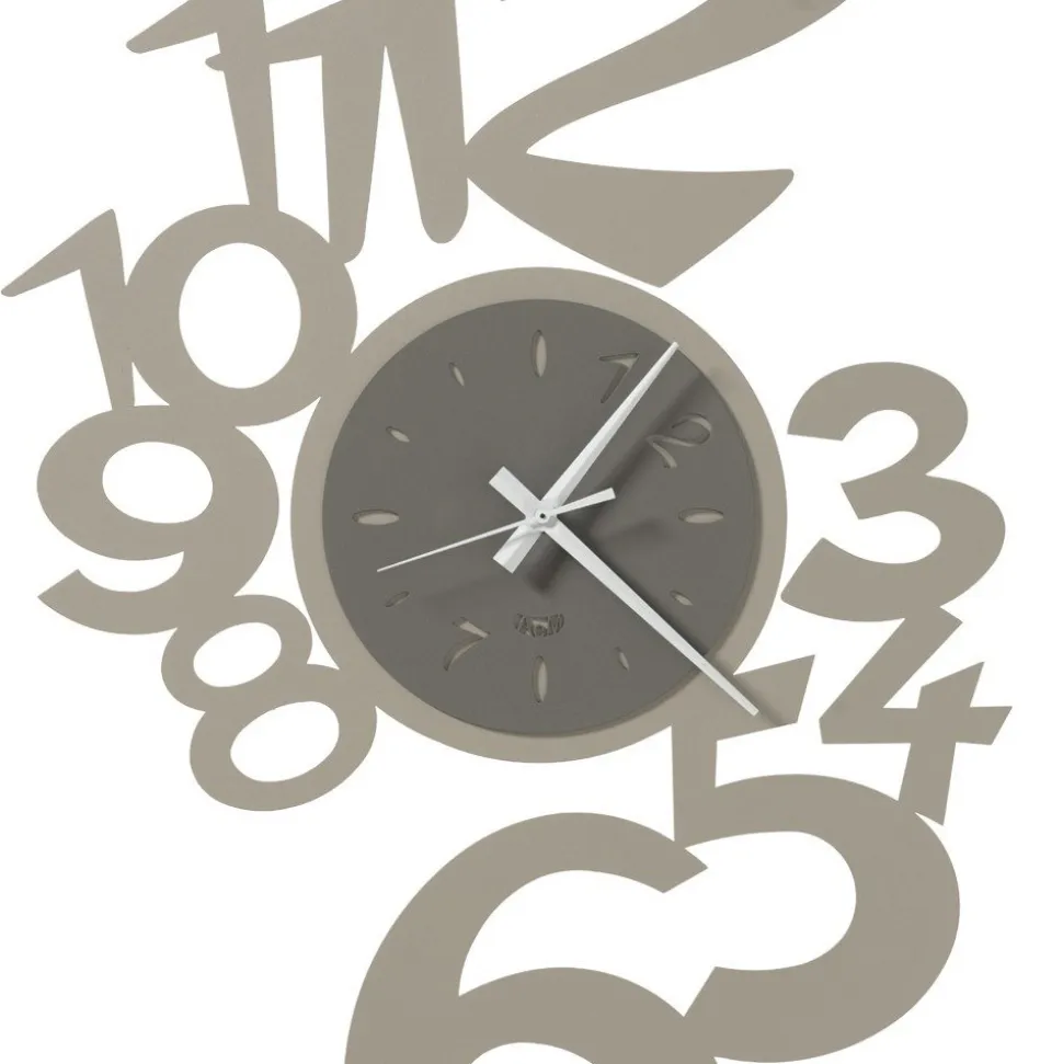Orologio da Parete in Ferro Design Grande con Numeri Esterni - Acquarius