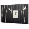 Orologio da Parete in Legno con Decori Tridimensionali Made in Italy - Forrest