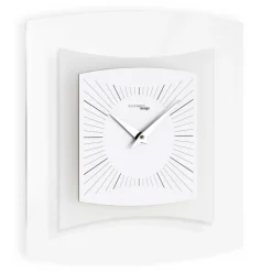 Orologio da Parete in Metacrilato Trasparente e Bisatinato Made in Italy - Glad