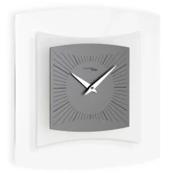 Orologio da Parete in Metacrilato Trasparente e Bisatinato Made in Italy - Glad
