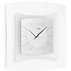 Orologio da Parete in Metacrilato Trasparente e Bisatinato Made in Italy - Glad