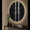 Orologio da Parete in Vetro Effetto Marmo Black Gold con Lancette in Ottone - Cortex