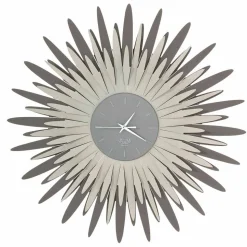 Orologio da Parete Moderno a Forma di Raggiera in Ferro Made in Italy - Fuoco