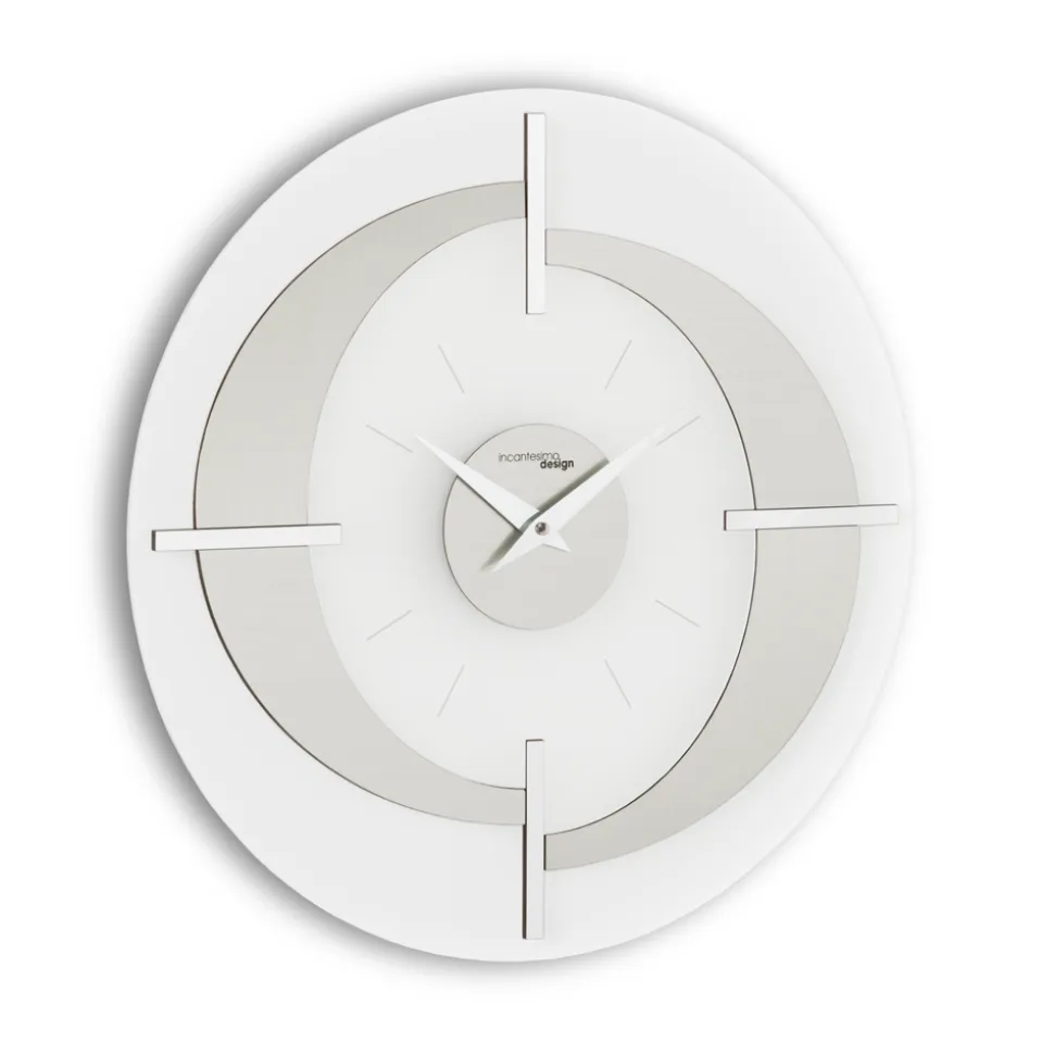 Orologio da parete moderno di design in diverse finiture Giove, fatto in Italia