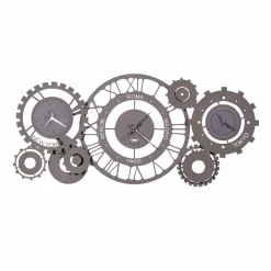 Orologio da Parete Moderno in Ferro con Tre Fusi Made in Italy – Meccanico