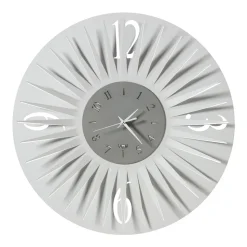 Orologio da Parete Rotondo in Ferro Design Tridimensionale 2 Colori - Heco
