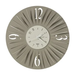 Orologio da Parete Rotondo in Ferro Design Tridimensionale 2 Colori - Heco