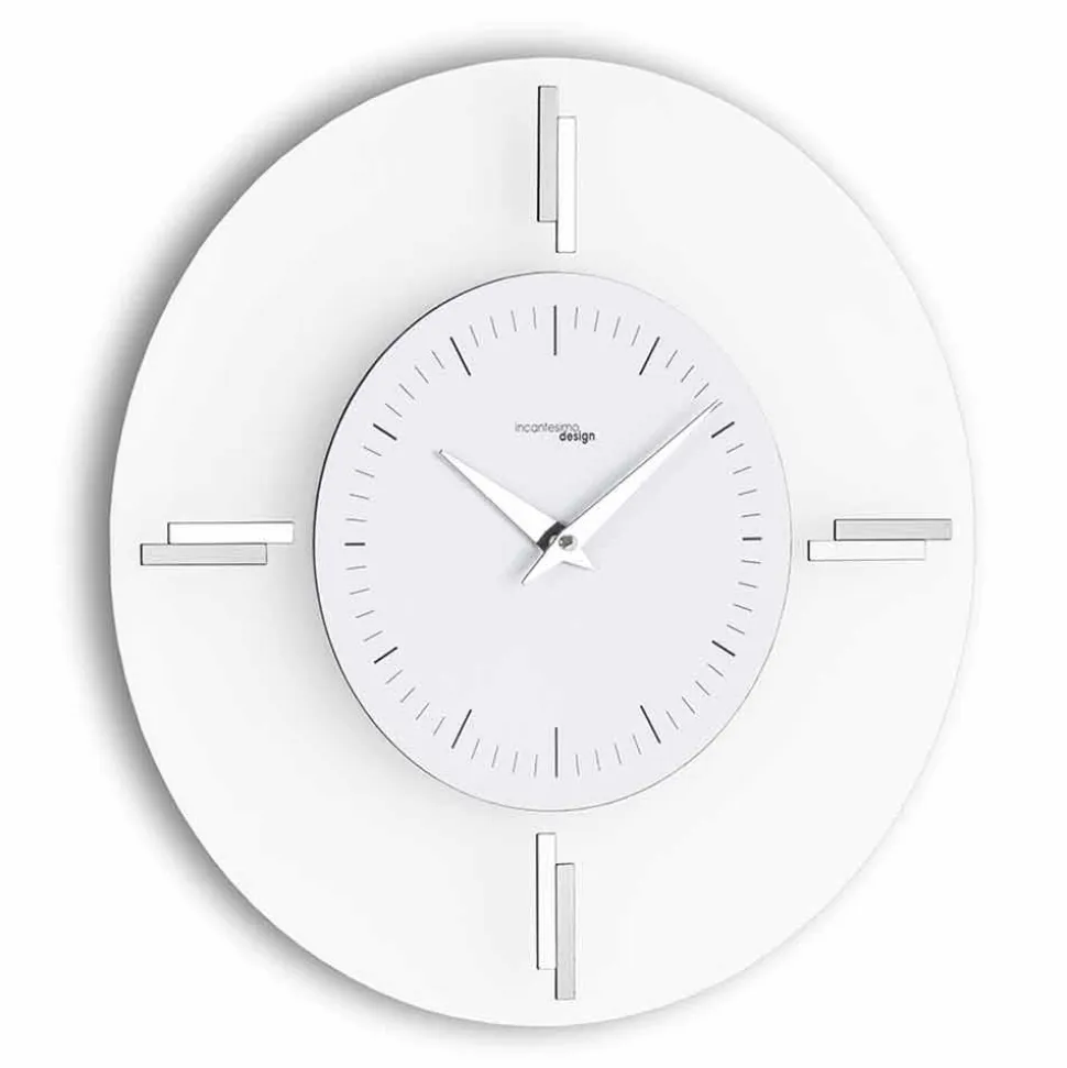 Orologio da Parete Rotondo in Alluminio Made in Italy Design Moderno - Siria