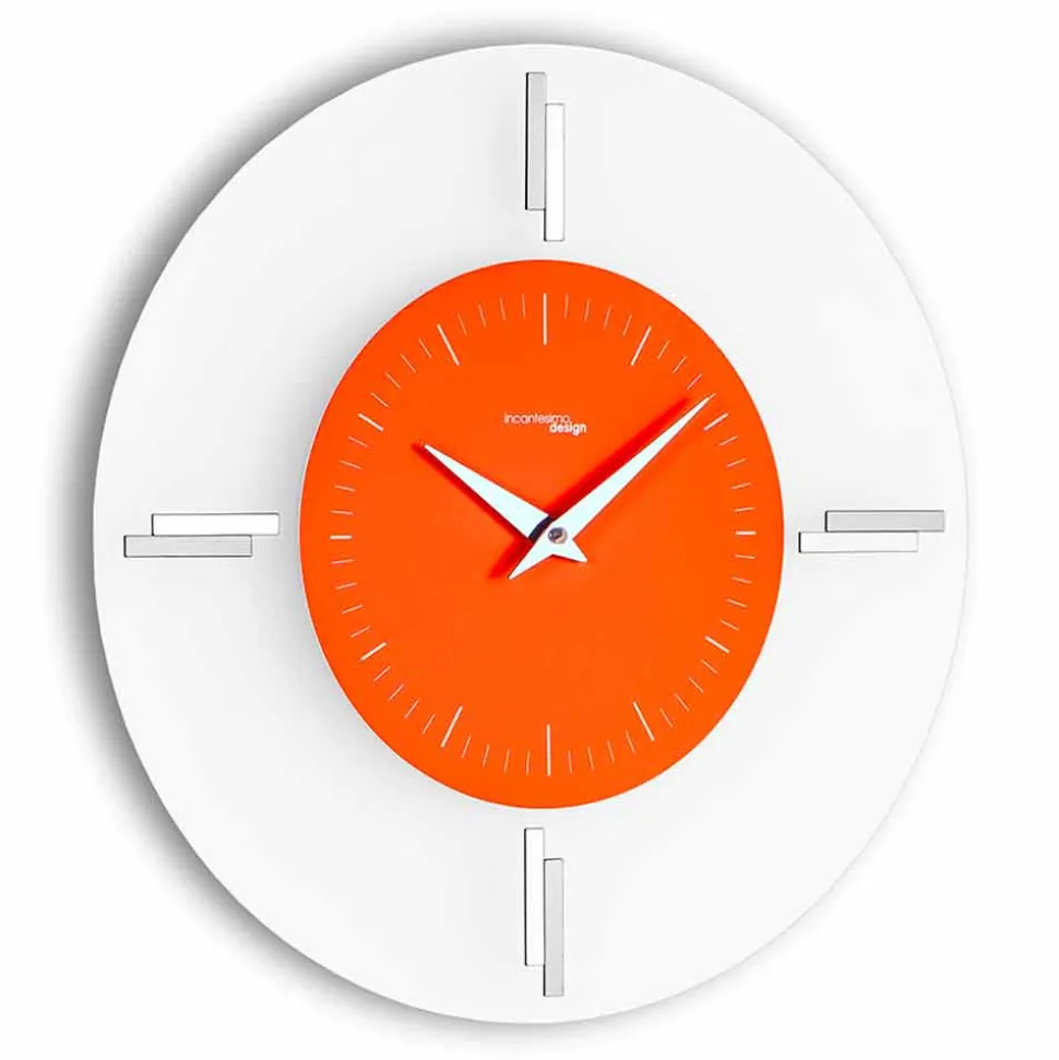 Orologio da Parete Rotondo in Alluminio Made in Italy Design Moderno - Siria