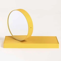 Orologio da Tavolo Girevole con Specchio in Acciaio Made in Italy - Benemerito