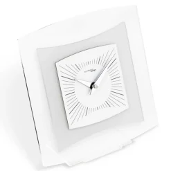 Orologio da Tavolo in Metacrilato Trasparente e Bisatinato Made in Italy - Glad