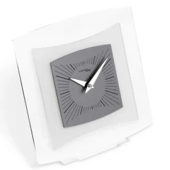Orologio da Tavolo in Metacrilato Trasparente e Bisatinato Made in Italy - Glad
