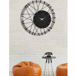 Orologio design moderno da parete Amalfi, decorato a mano in Italia