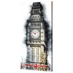 Orologio di design su tela raffigurante il Big Ben Marcus