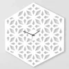 Orologio Grande da Parete in Legno Bianco Tortora Verde o Rosa di Design - Tarto