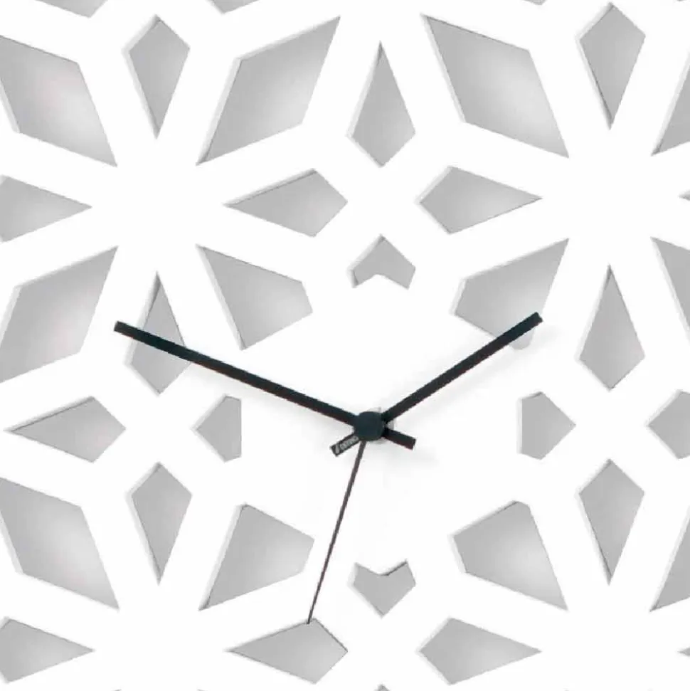 Orologio Grande da Parete in Legno Bianco Tortora Verde o Rosa di Design - Tarto