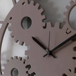 Orologio in Legno a Parete Grande e Rotondo di Design Shabby Colorato - Meccanio