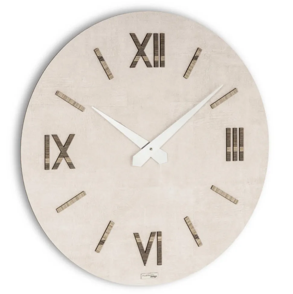 Orologio in MDF e Polipropilene con Texture Diverse Made in Italy - Nice