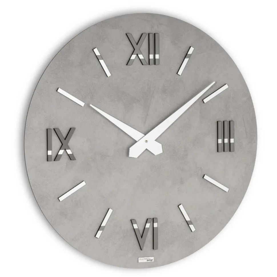 Orologio in MDF e Polipropilene con Texture Diverse Made in Italy - Nice