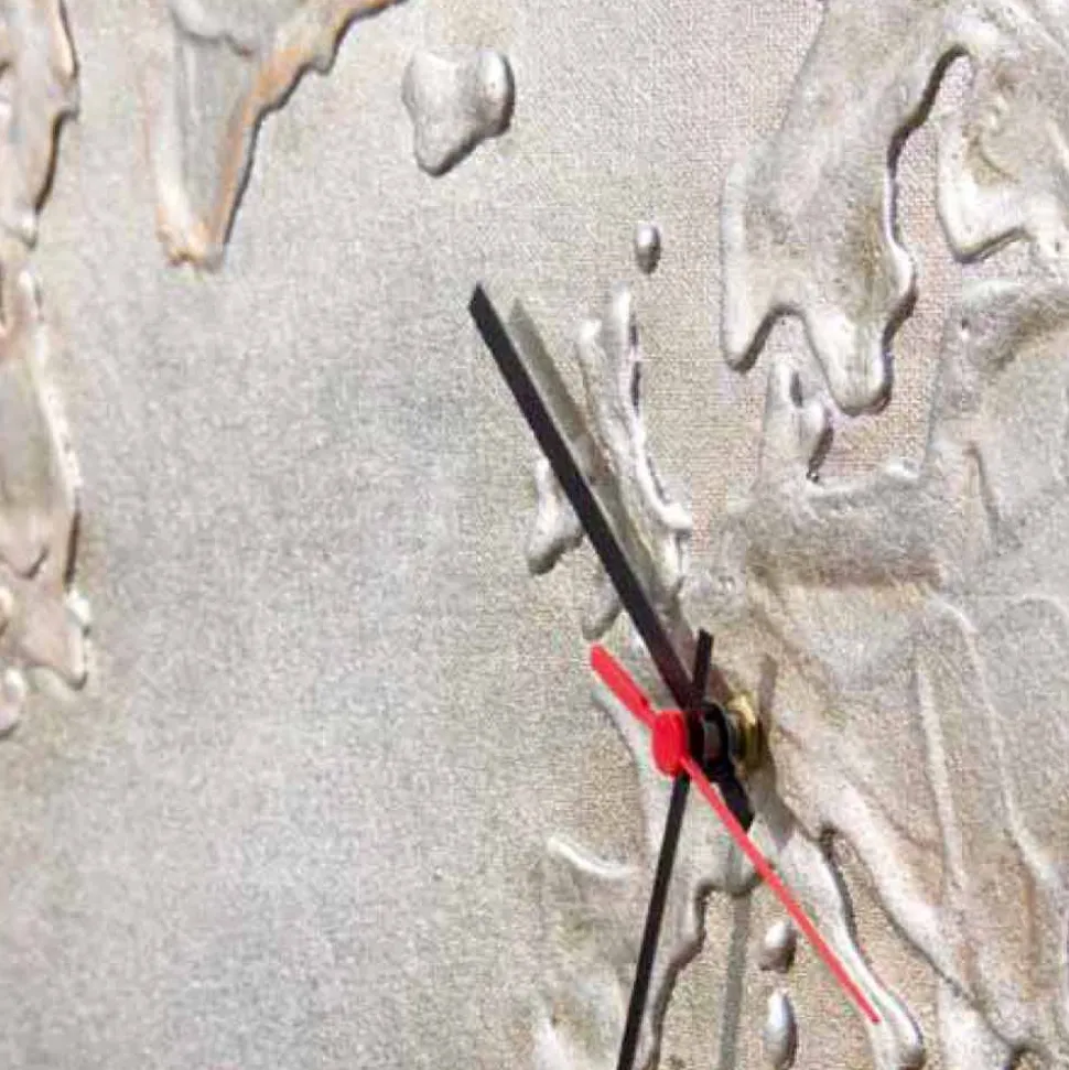 Orologio moderno con cinque quadranti raffigurante il mondo Miles