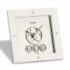 Orologio moderno da tavolo Atlantico quadrato, design italiano