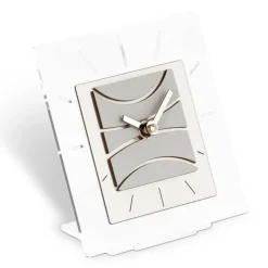 Orologio Quadrato da Tavolo in Metacrilato Trasparente Made in Italy - Strange