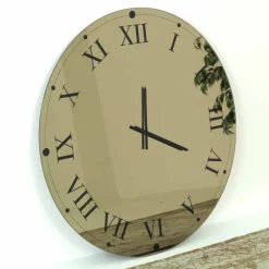 Orologio Rotondo da Parete in Cristallo Specchiato Made in Italy - Ingranaggio