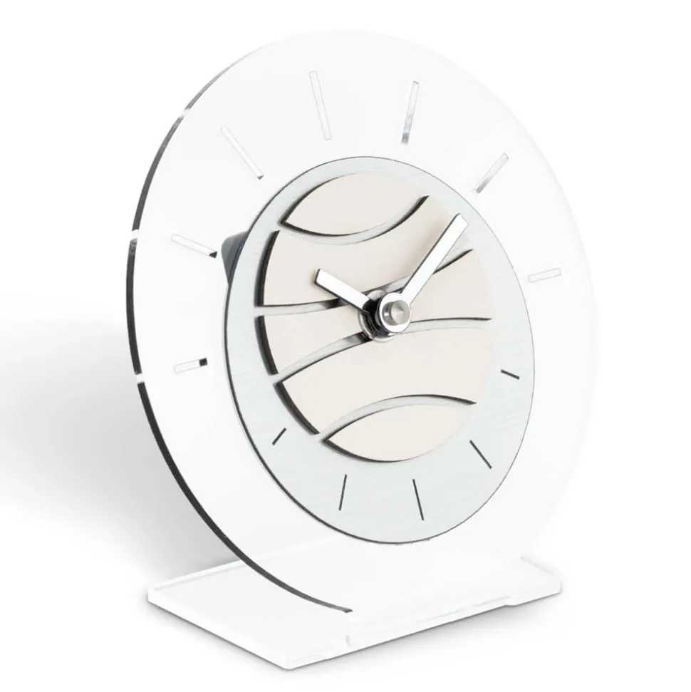 Orologio Tondo da Tavolo in Metacrilato Trasparente Made in Italy - Strange