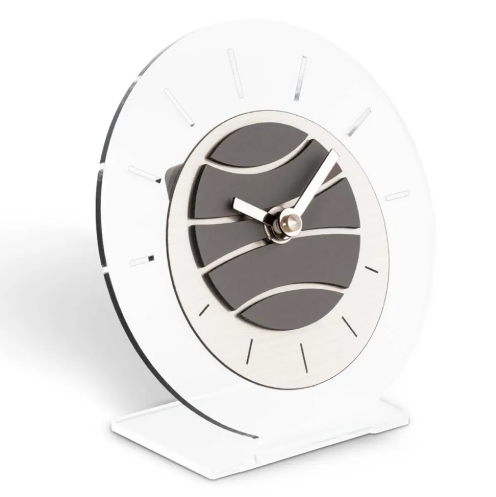 Orologio Tondo da Tavolo in Metacrilato Trasparente Made in Italy - Strange