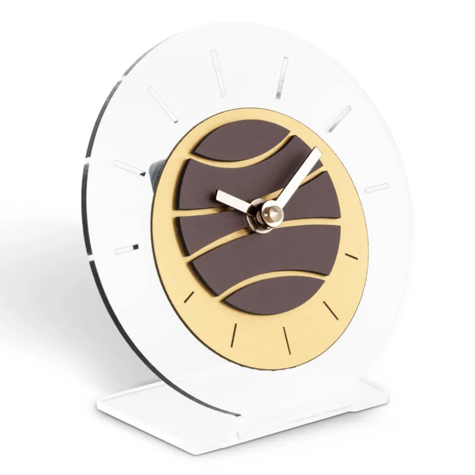 Orologio Tondo da Tavolo in Metacrilato Trasparente Made in Italy - Strange