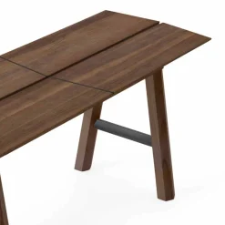 Panca di Design Moderno in Legno di Frassino con Seduta Impiallacciata - Andria