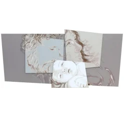 Pannello con la Famiglia di Betlemme Realizzato in Laser Made in Italy - Paola