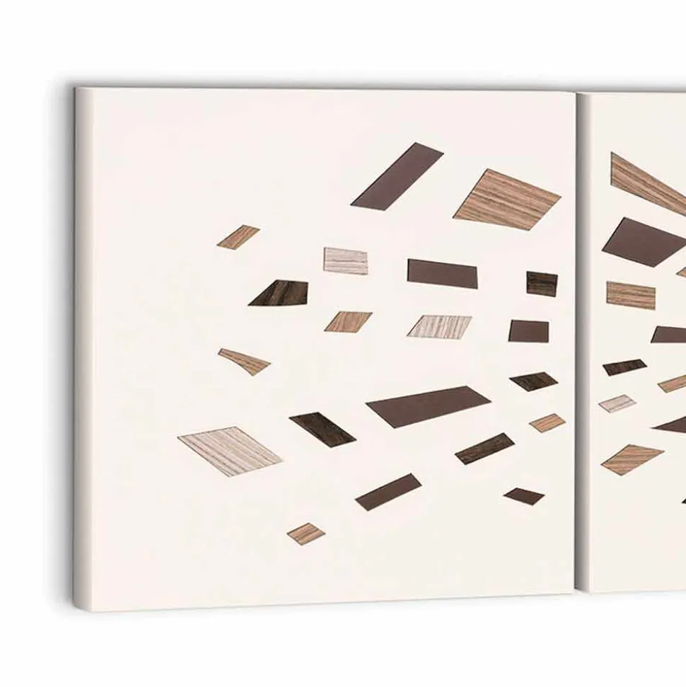 Pannello Decorativo a Muro in Tela 135x45 Made in Italy Design Moderno - Beatris