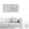 Pannello Decorativo in Legno Laccato Sabbia Made in Italy - Tina