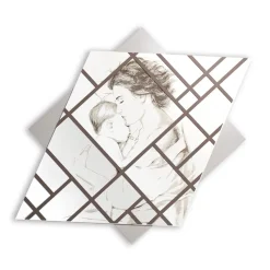 Pannello Inciso a Laser con Donna e Bambino Made in Italy - Harald