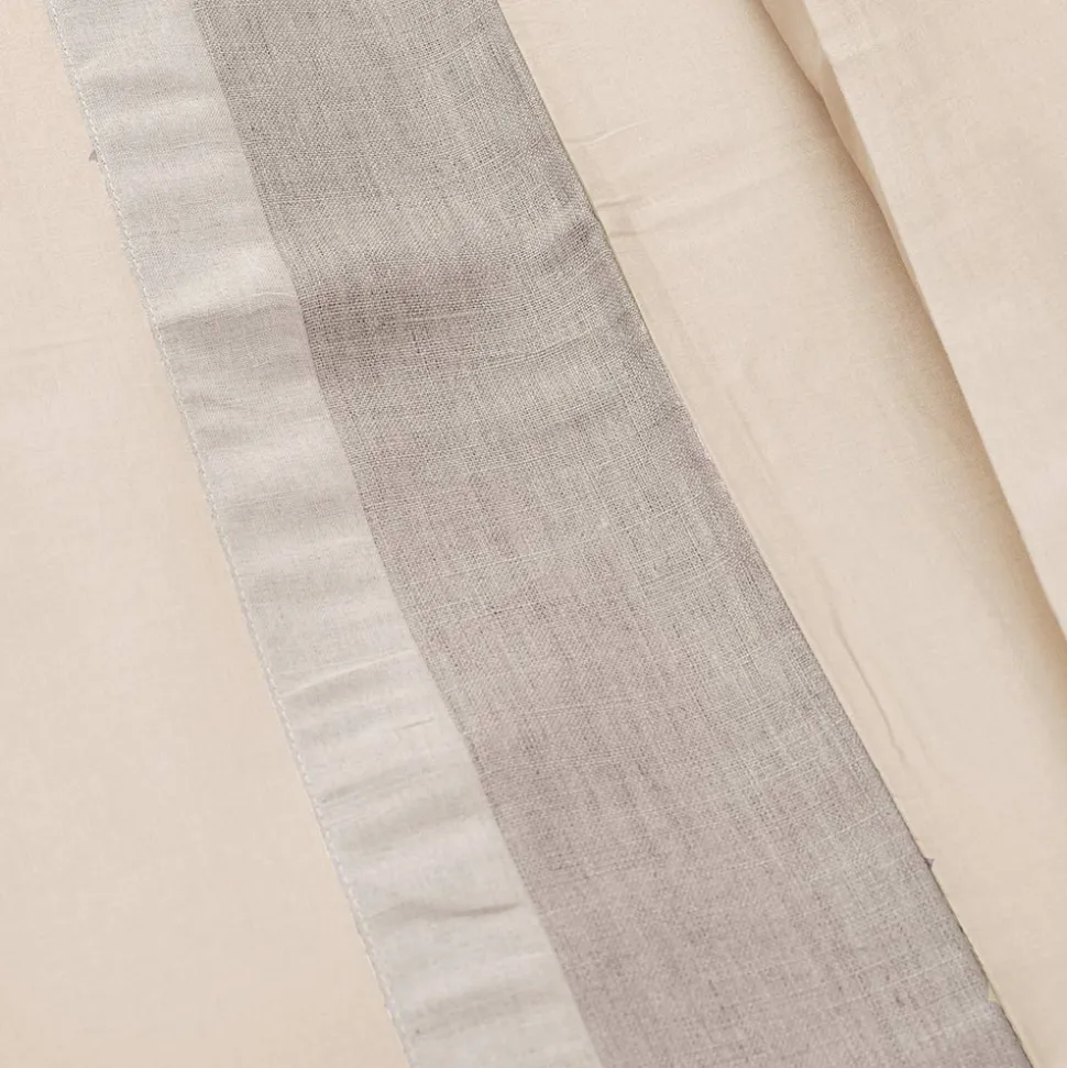 Parure Copripiumino in 90% Cotone e 10% Lino con 1 Federa Made in Italy - Nestle