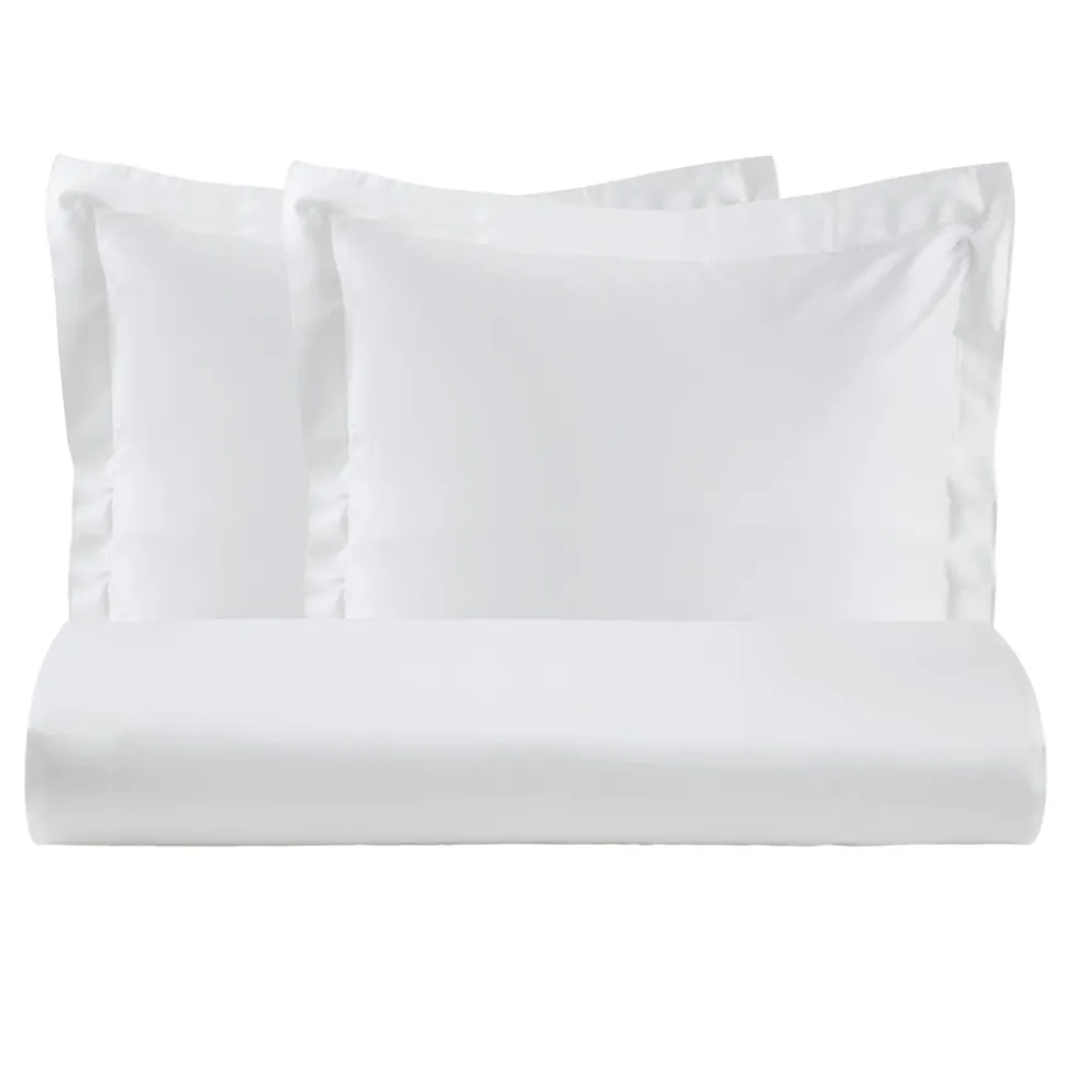 Parure Copripiumino in 100% Raso di Cotone con 2 Federe Made in Italy - Fluffy