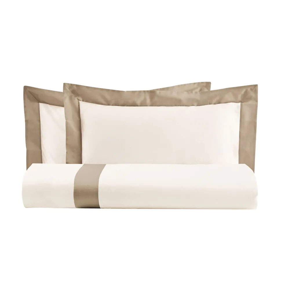 Parure Copripiumino King Size in 100% Cotone e 10% Raso di Cotone - Dettaglio