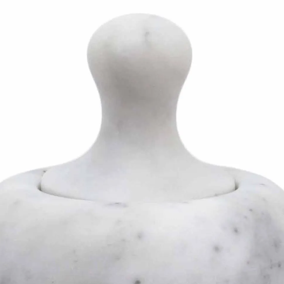 Pestello Schiaccianoci in Marmo Bianco di Carrara Made in Italy - Cullio