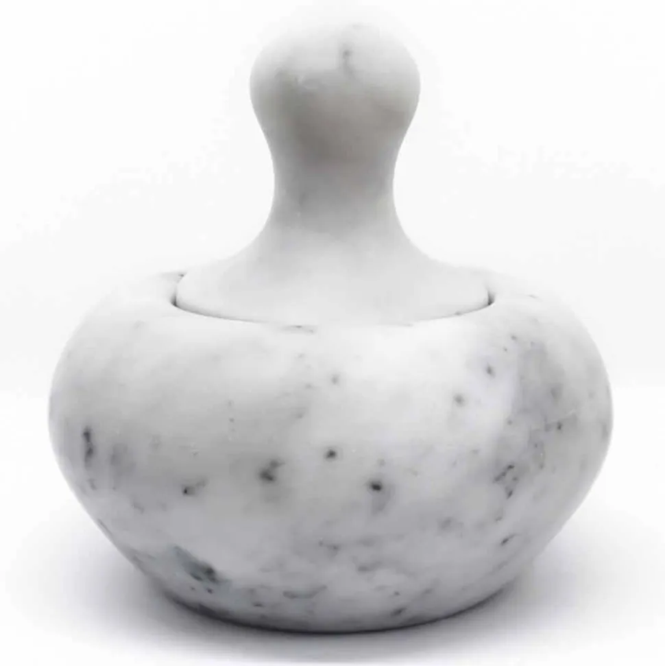 Pestello Schiaccianoci in Marmo Bianco di Carrara Made in Italy - Cullio