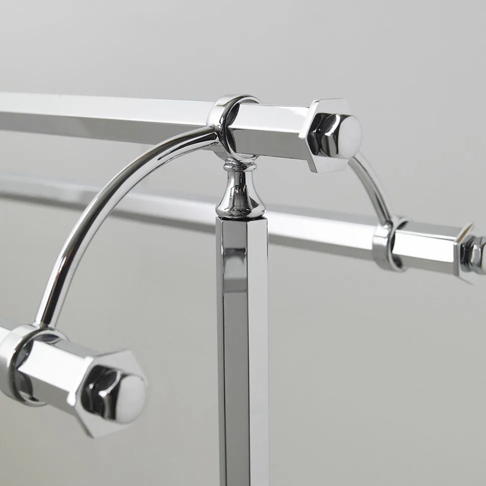 Piantana Appendi Asciugamani da Bagno Vintage in Ottone Made in Italy – Aristide