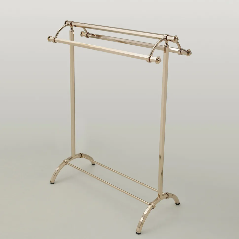 Piantana Appendi Asciugamani da Bagno Vintage in Ottone Made in Italy – Aristide