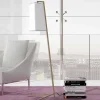 Piantana in Metallo con Paralume in Cotone Bianco Moderna Made in Italy - Barton