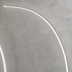 Piantana Moderna a LED Dimmerabile in Metallo Nero, Oro o Bianco - Gondola