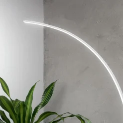 Piantana Moderna a LED Dimmerabile in Metallo Nero, Oro o Bianco - Gondola